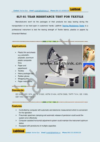 Tearing Resistance Testing supplier|elmendorf tear tester pdf.